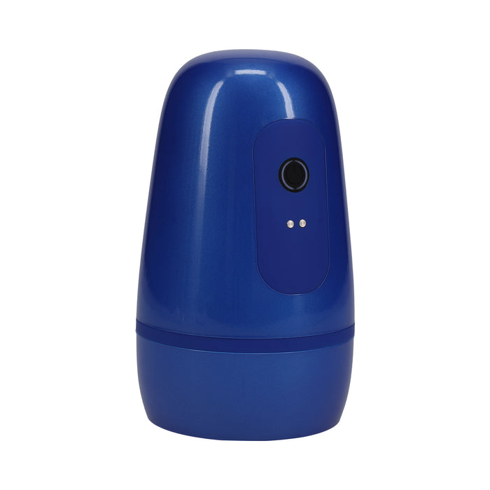 PUMPED Vibrobator Masturbator Negative Pressure Suction Vibration Metallic Blue