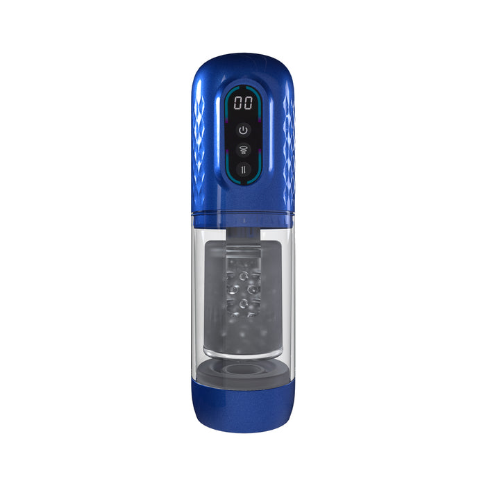 PUMPED Vortex Masturbator Metallic Blue