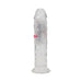 RealRock Wireless Rechargeable Remote Control LED Vibrating 6 in. Dildo Clear
