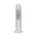 RealRock Wireless Rechargeable Remote Control LED Vibrating 6 in. Dildo Clear