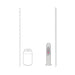 RealRock Wireless Rechargeable Remote Control LED Vibrating 6 in. Dildo Clear