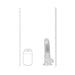 RealRock Wireless Rechargeable Remote Control LED Vibrating 7 in. Dildo with Balls Clear