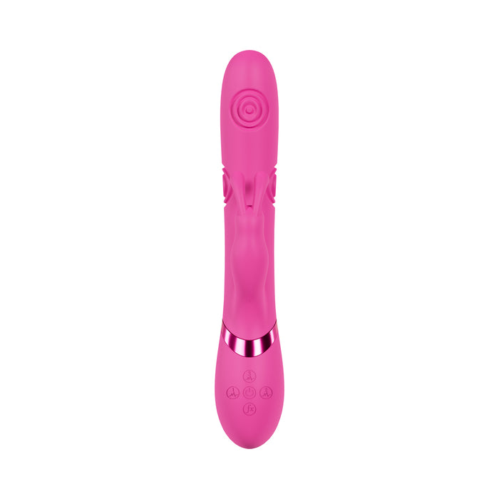 VIVE Mimi Rechargeable G-Spot Vibrating and Tapping Rabbit Pink
