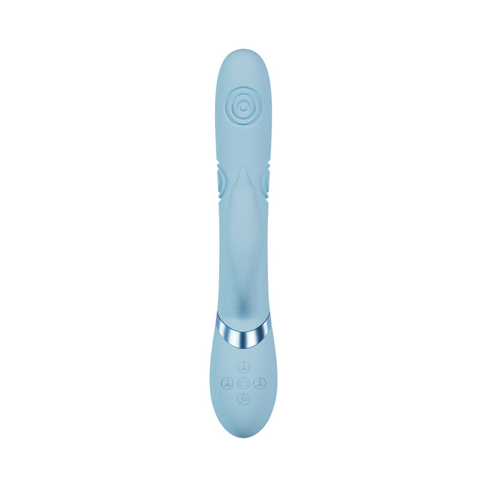 VIVE Pallina Rechargeable G-Spot and Tapping Beads Clit Stimulator Blue