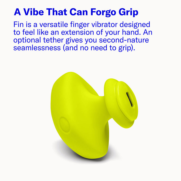 Dame Fin 2.0 Finger Vibrator Citrus