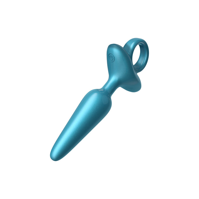 Luv Inc. Pr37: Pointy Ring Luv Plug Metallic Blue