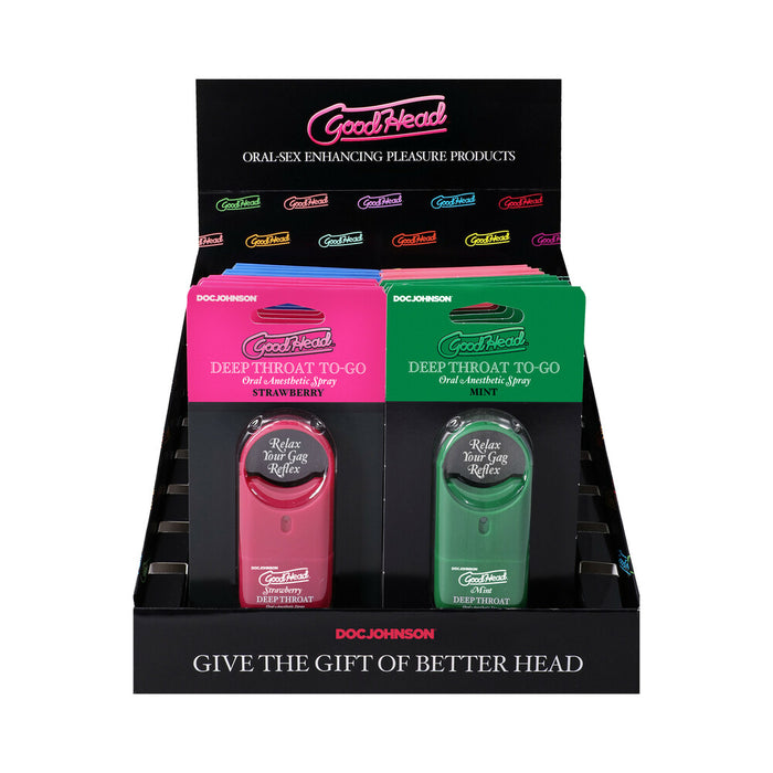GoodHead Deep Throat Spray To-Go Display 1