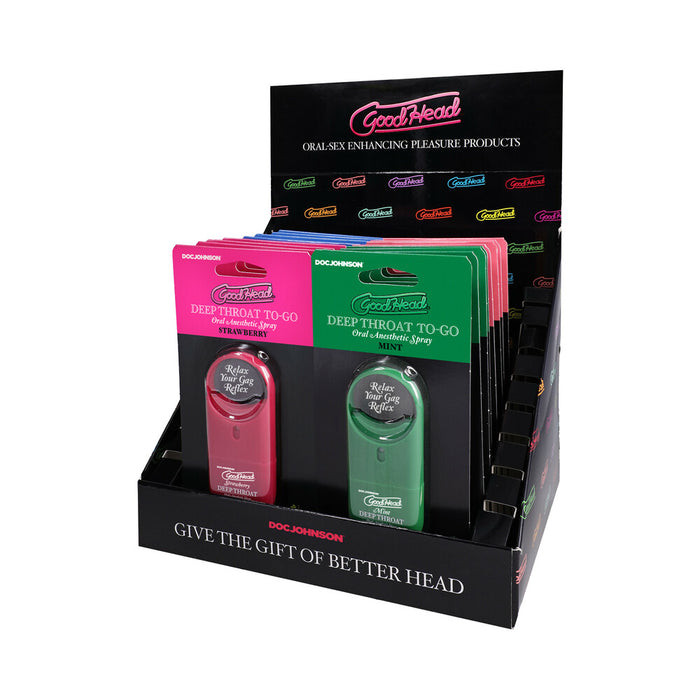 GoodHead Deep Throat Spray To-Go Display 1