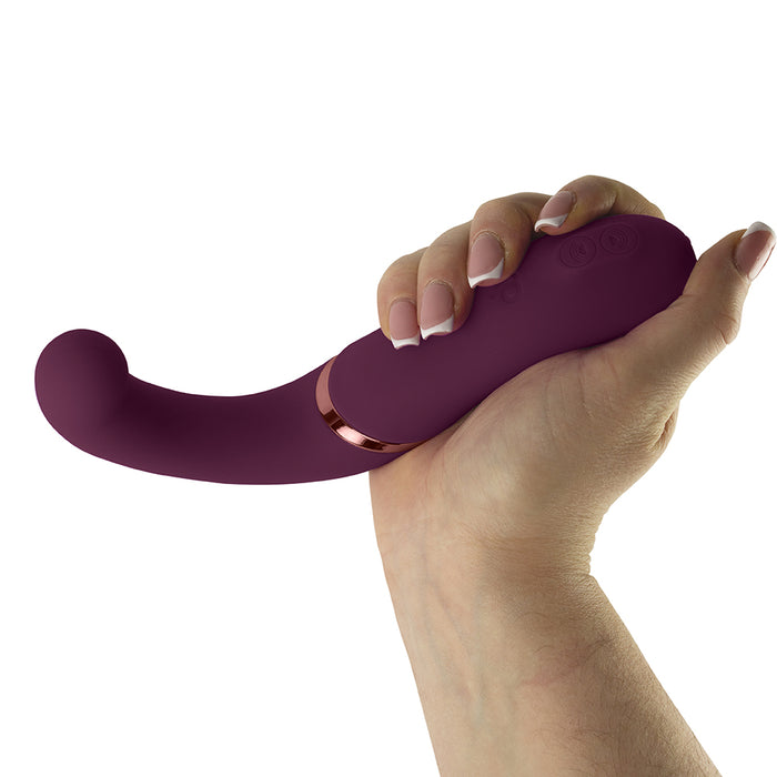 Rocks-Off Gemini Dual Stimulator Burgundy