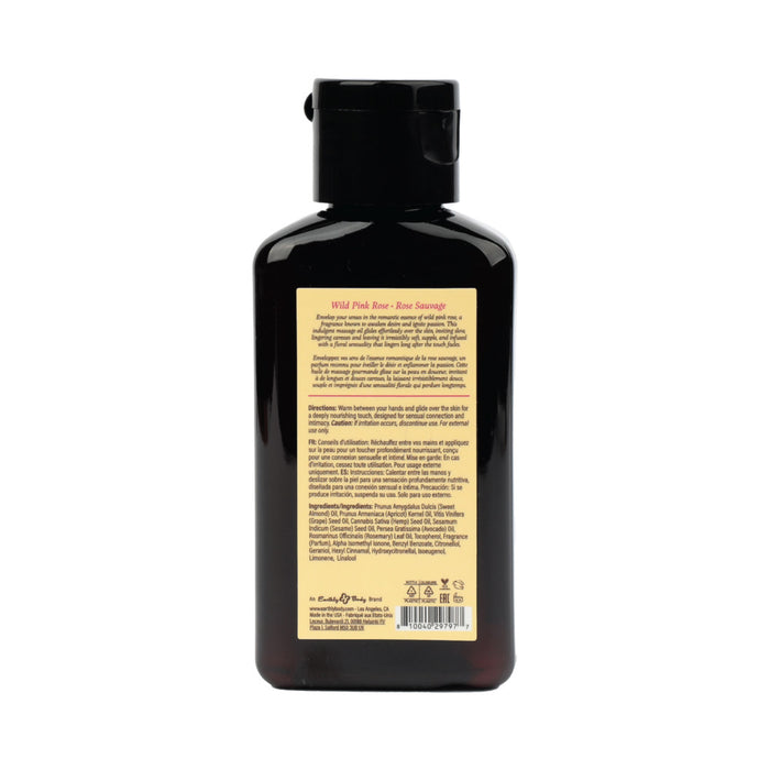 Earthly Body At Night Aphrodisiac Massage Oil Wild Pink Rose 2 oz.