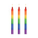 Master Series Pride Candles Rainbow Drip Candle Set of 3