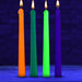 Master Series Glow Wax UV Blacklight Reactive Drip Candles Set of 4