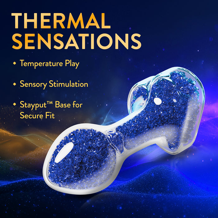 Oh My Gem Prestige Glass Anal Plug Blue