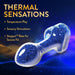 Oh My Gem Prestige Glass Anal Plug Blue