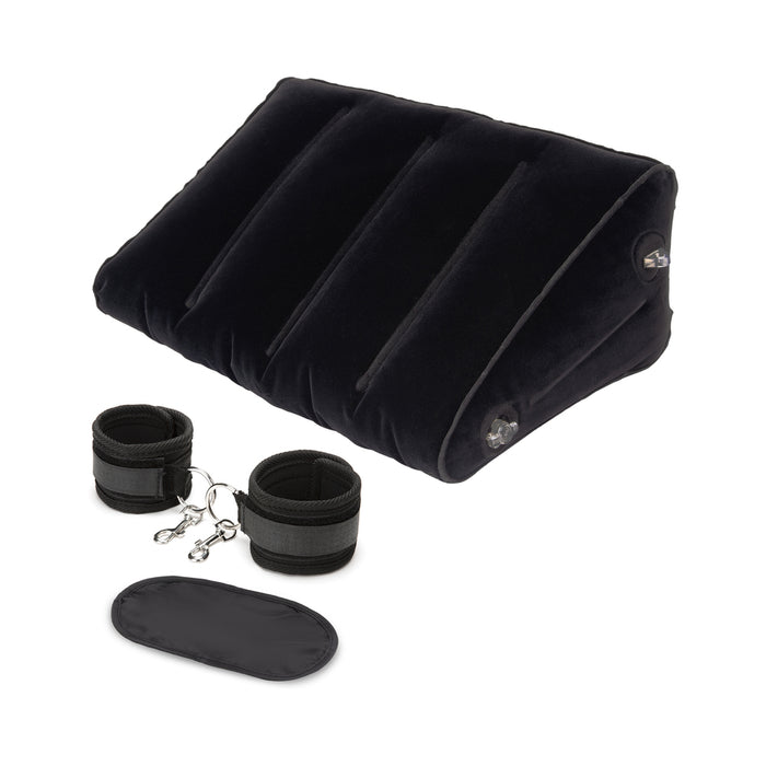 Lux Fetish Inflatable Position Wedge with Detachable Cuffs