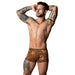 Male Power The Ultimate Duo CRB Pouch Short & Black Cock Ring Animal S