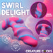 Creature Cocks Unicorn Swirl Silicone Butt Plug Medium