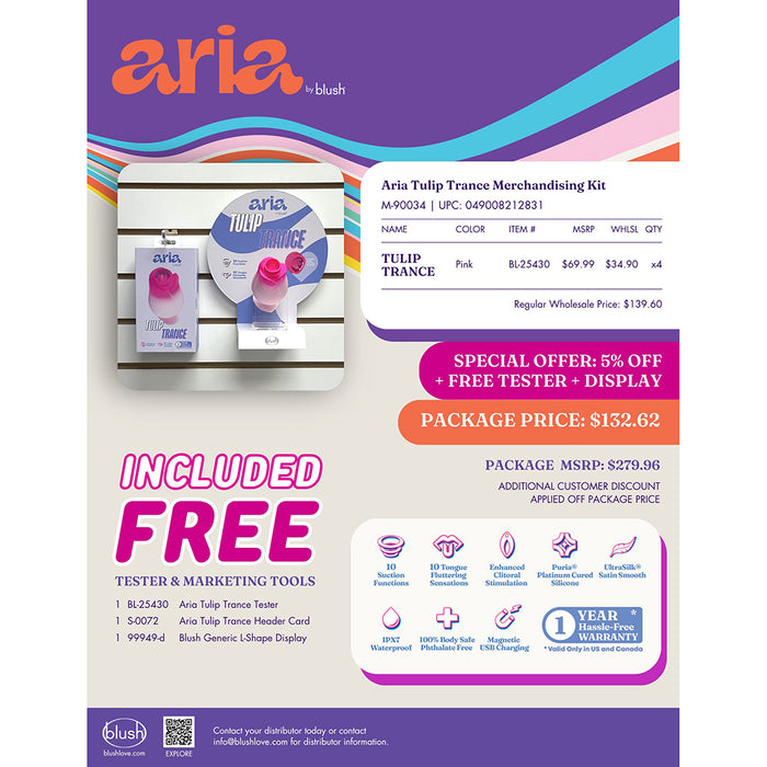 Aria Tulip Trance Merchandising Kit