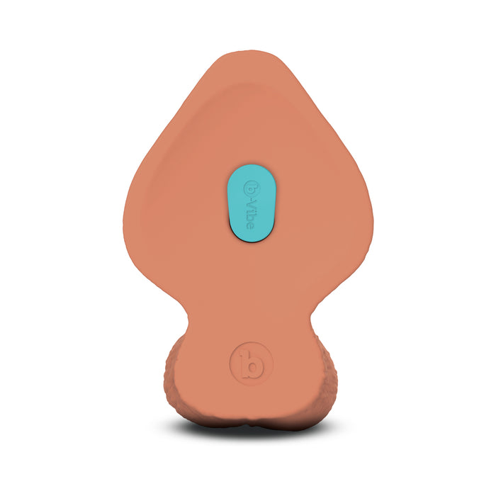 b-Vibe Slipskin Realistic Silicone Dildo 9 in. Girthy Mocha
