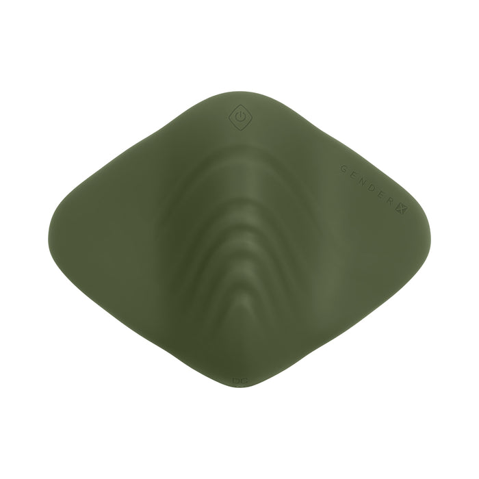 Gender X Pleasure Pad Rechargeable Grinding Pad & Stroker Silicone Green