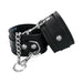 Rouge Fetish Play Vegan Wrist Cuffs Black