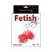 Rouge Fetish Play Vegan Wrist Cuffs Red