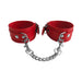 Rouge Fetish Play Vegan Wrist Cuffs Red