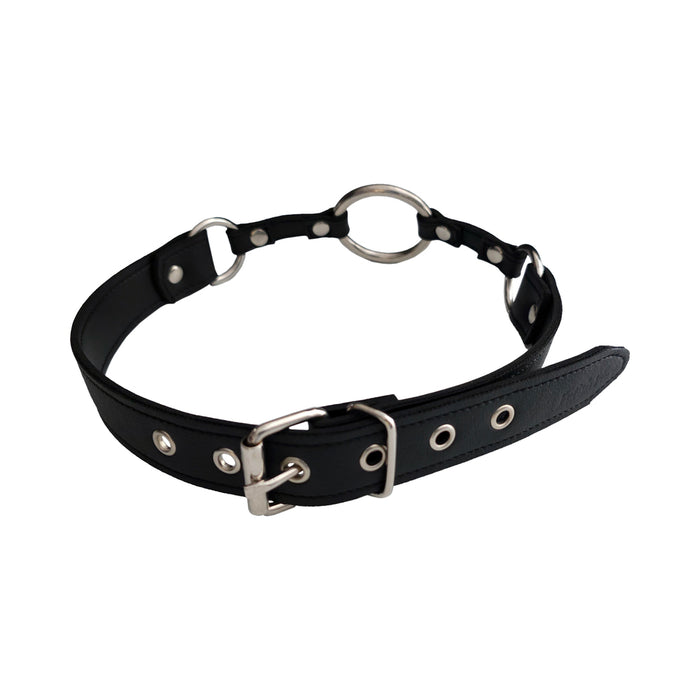 Rouge Fetish Play Vegan O-Ring Gag Black