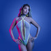 Fantasy Lingerie Glow Supernatural Glow-in-the-Dark Plunge Zipper Teddy S/M