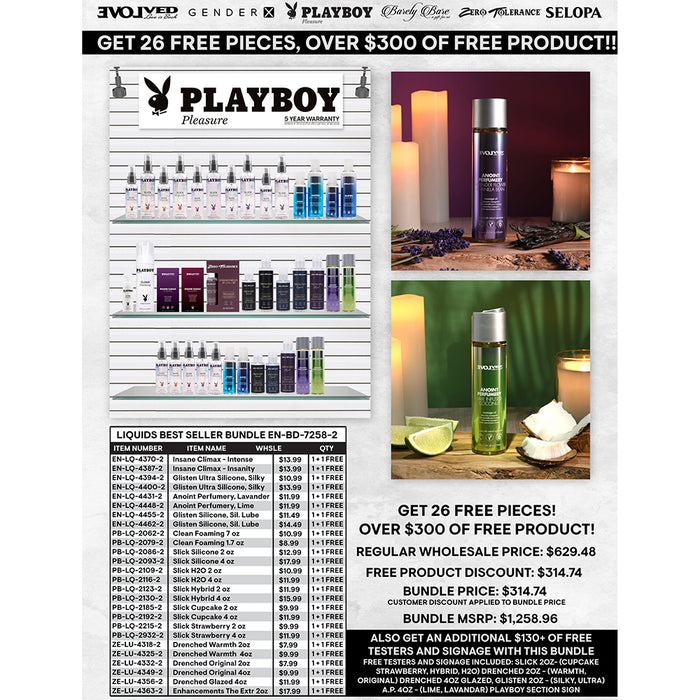 Zero Tolerance/Playboy/Evolved Best Selling Liquids Bundle