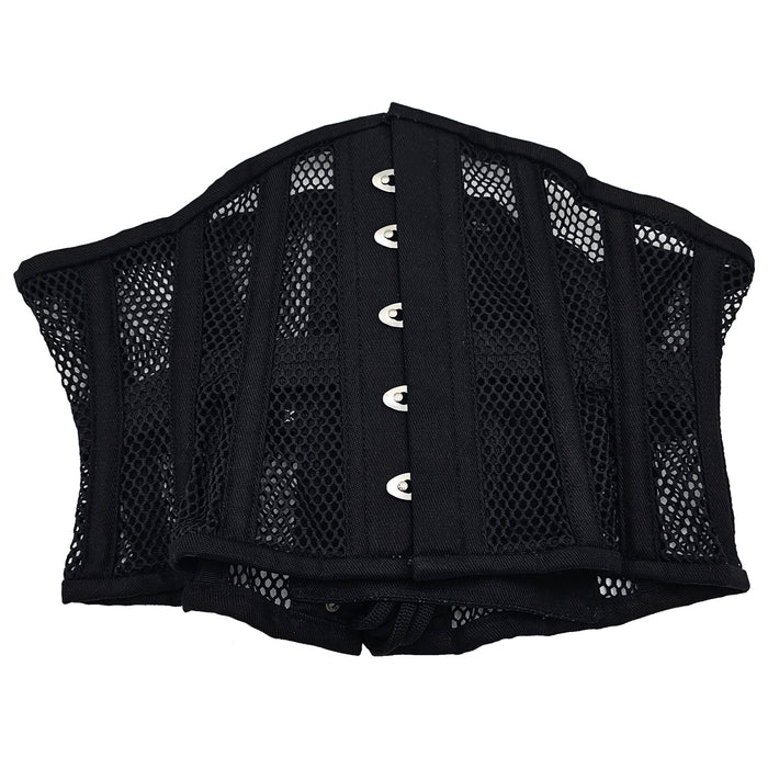 Rouge Mesh Corset Black S/M