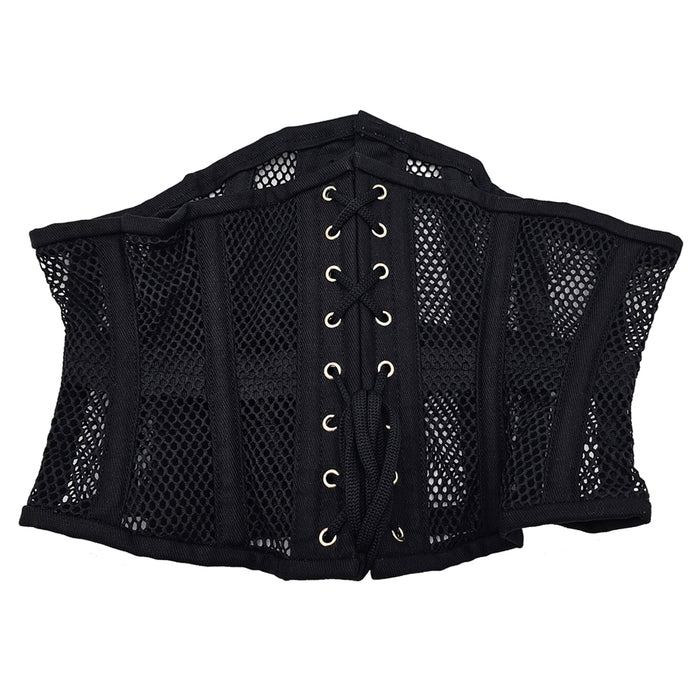 Rouge Mesh Corset Black L/XL