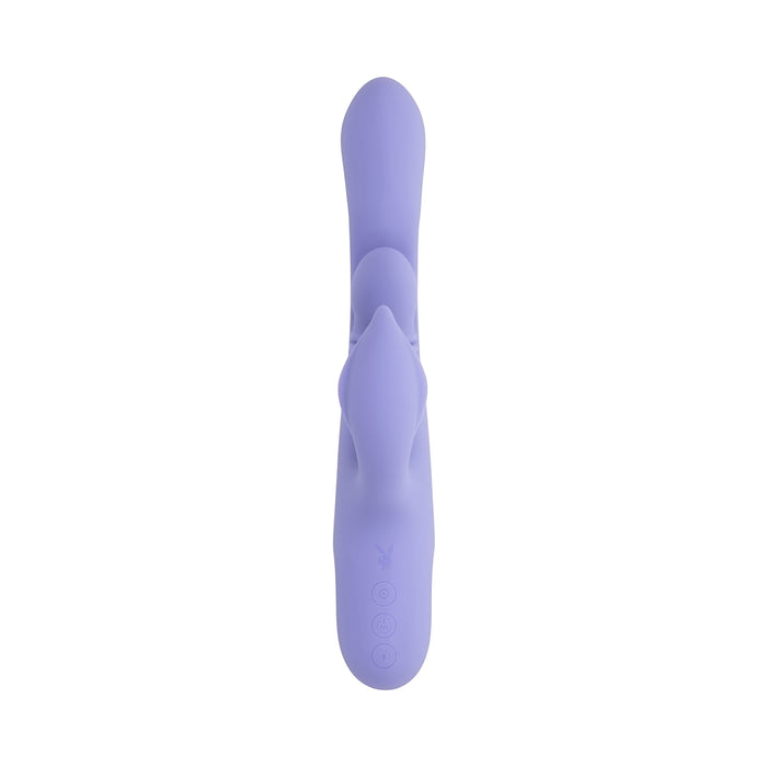 Playboy Nubbin Rubbin Rechargeable Dual Stimulator Vibe Silicone Purple