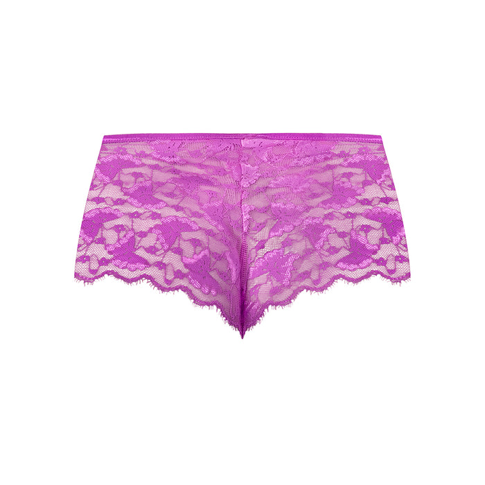 Magic Silk Butterfly Fantasies Boy Short Neon Purple S/M