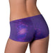 Magic Silk Glimmer Mini Boy Short Purple Disco S/M