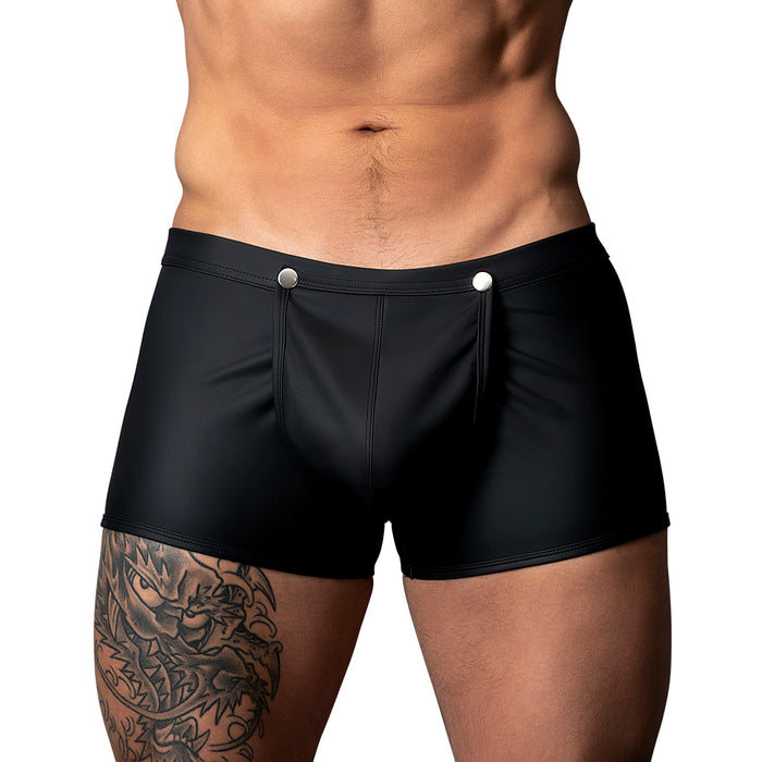 Male Power Oh Snap! Snap Off Short Black L