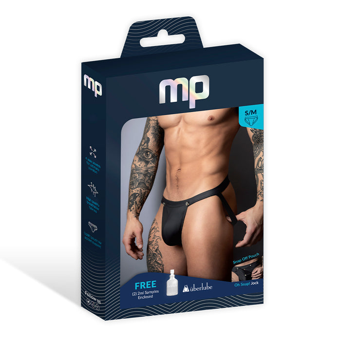 Male Power Oh Snap! Snap Off Jock Black S/M