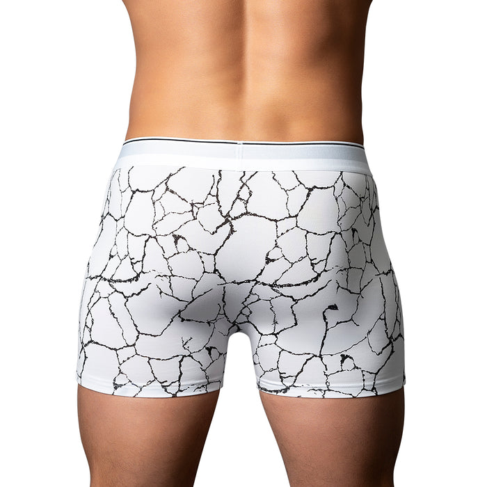 Male Power Soo Cumfy Boxer Brief Black/White M