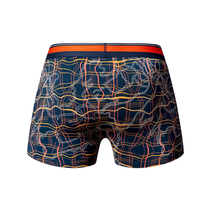 Male Power Soo Cumfy Boxer Brief Navy/Orange M