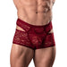 Male Power Lucifer Cutout Short Burgundy XL