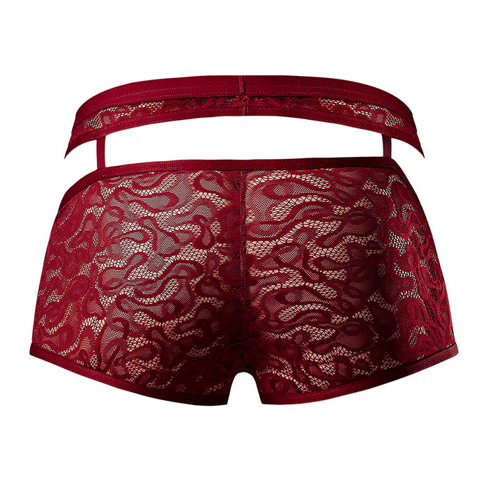 Male Power Lucifer Cutout Short Burgundy XL