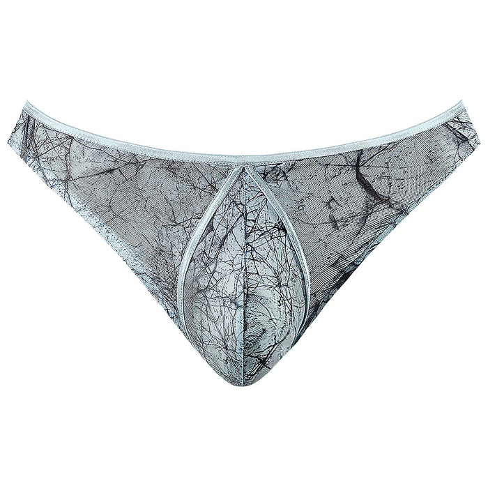 Male Power Marble Mesh Mini Moonshine Silver Blue S/M