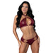 Lust Fetish Juno Burgundy L/XL