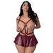Lust Fetish Iris Burgundy Queen Size