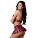 Lust Fetish Seraphina Burgundy L/XL