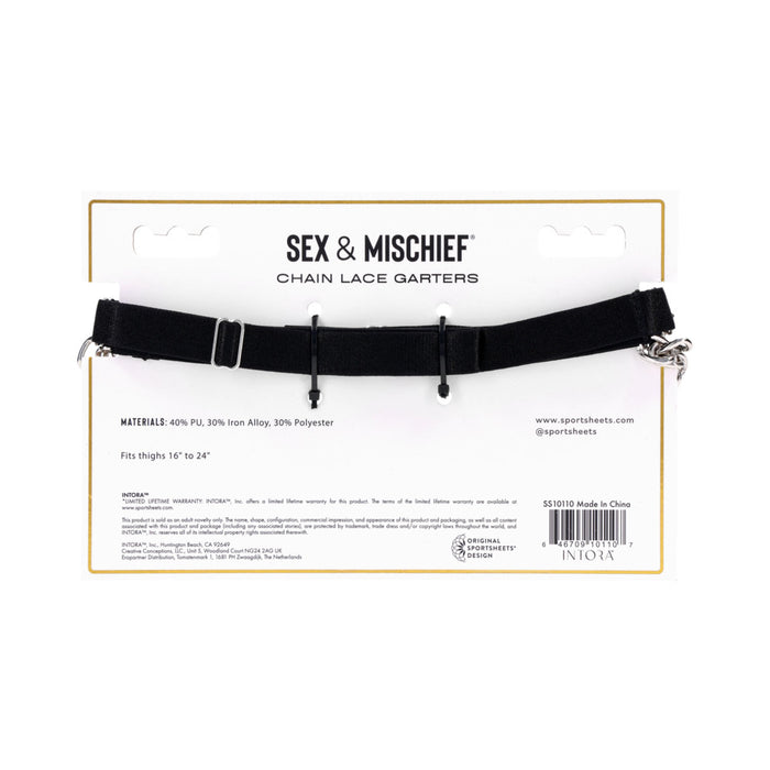 Sportsheets Sex & Mischief Chain Lace Garters