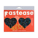 Pastease Chains: Black Shattered Disco Ball Heart with Gold Chains Pasties