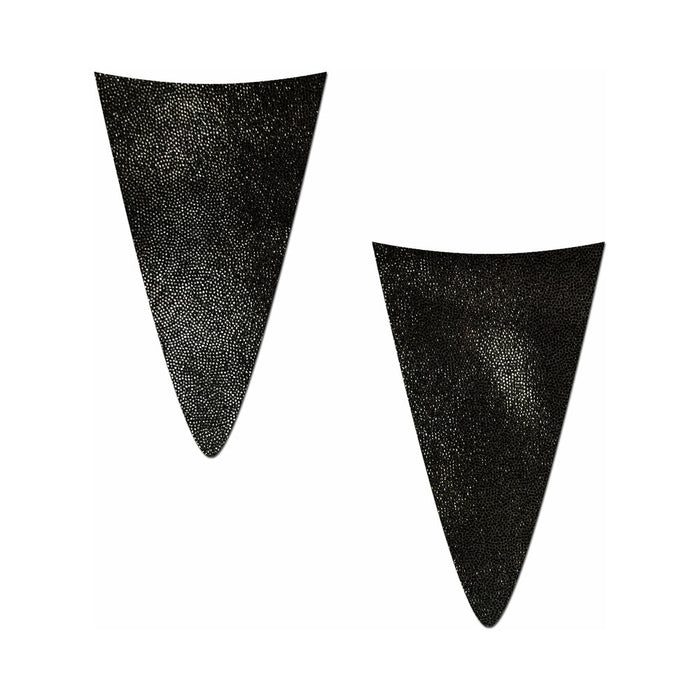 Pastease Strapless Bikini Merkins: Liquid Black Mini Bikini Merkin
