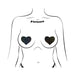 Pastease Love: Black Glitter Hearts Pasties