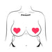 Pastease Love: Glow-in-the-Dark Neon Pink Heart Pasties Nipple Covers